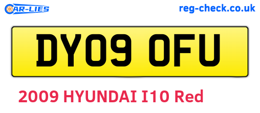 DY09OFU are the vehicle registration plates.