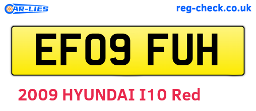 EF09FUH are the vehicle registration plates.