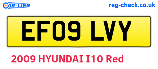 EF09LVY are the vehicle registration plates.