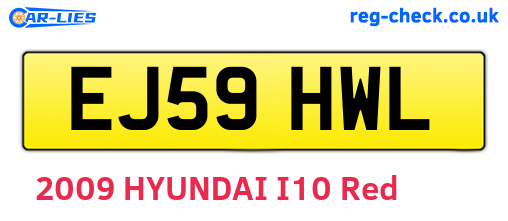 EJ59HWL are the vehicle registration plates.
