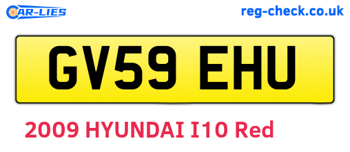 GV59EHU are the vehicle registration plates.