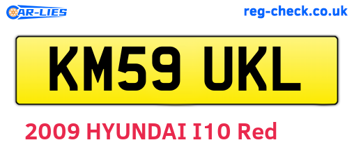 KM59UKL are the vehicle registration plates.