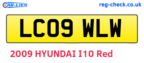 LC09WLW are the vehicle registration plates.