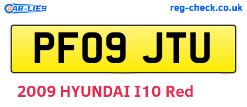 PF09JTU are the vehicle registration plates.