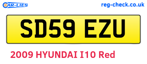 SD59EZU are the vehicle registration plates.