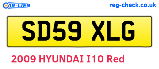 SD59XLG are the vehicle registration plates.