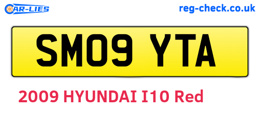 SM09YTA are the vehicle registration plates.