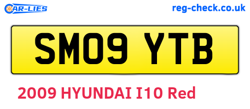 SM09YTB are the vehicle registration plates.