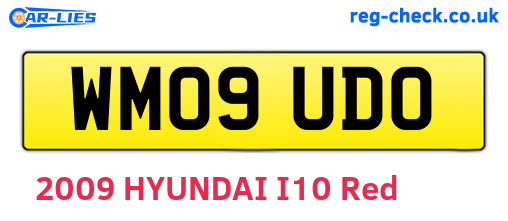 WM09UDO are the vehicle registration plates.