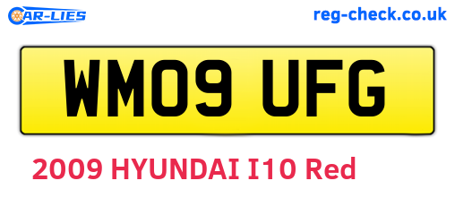 WM09UFG are the vehicle registration plates.