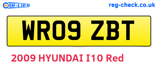 WR09ZBT are the vehicle registration plates.