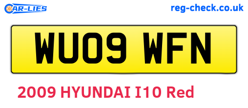 WU09WFN are the vehicle registration plates.