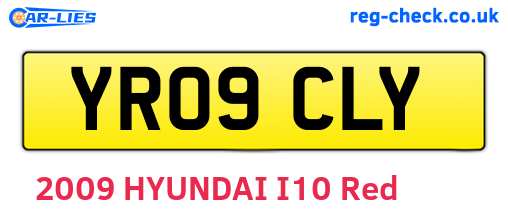 YR09CLY are the vehicle registration plates.