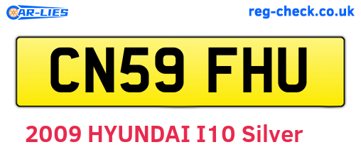 CN59FHU are the vehicle registration plates.