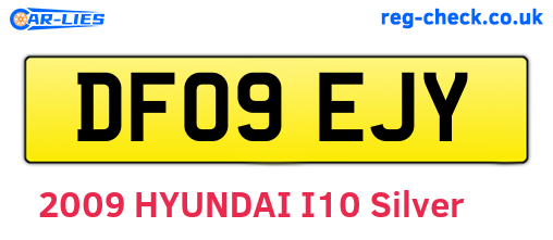 DF09EJY are the vehicle registration plates.