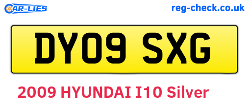 DY09SXG are the vehicle registration plates.
