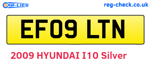 EF09LTN are the vehicle registration plates.