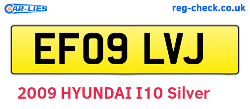 EF09LVJ are the vehicle registration plates.