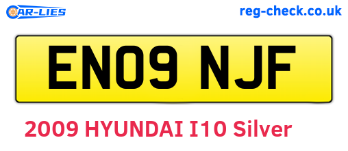 EN09NJF are the vehicle registration plates.