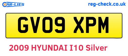 GV09XPM are the vehicle registration plates.