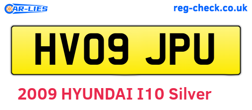 HV09JPU are the vehicle registration plates.