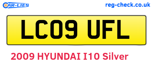 LC09UFL are the vehicle registration plates.