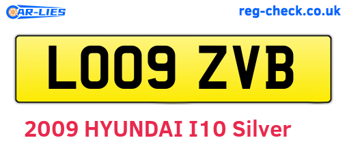 LO09ZVB are the vehicle registration plates.