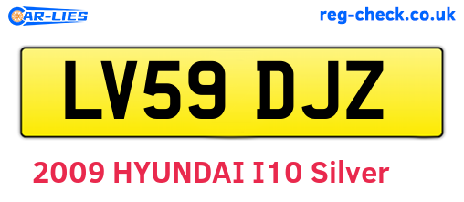 LV59DJZ are the vehicle registration plates.