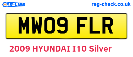 MW09FLR are the vehicle registration plates.