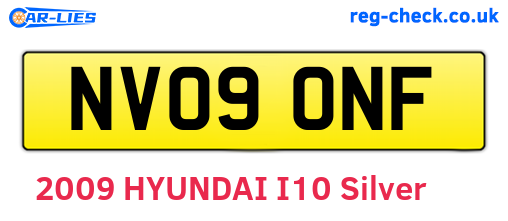 NV09ONF are the vehicle registration plates.