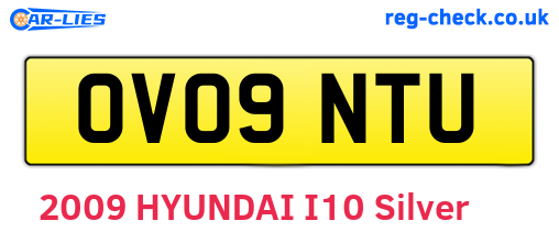 OV09NTU are the vehicle registration plates.