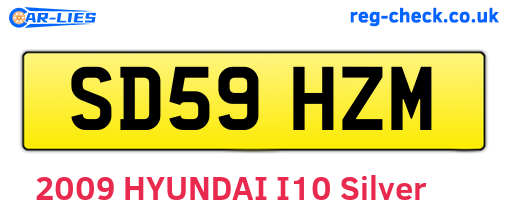 SD59HZM are the vehicle registration plates.
