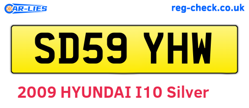 SD59YHW are the vehicle registration plates.