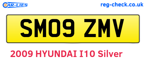 SM09ZMV are the vehicle registration plates.