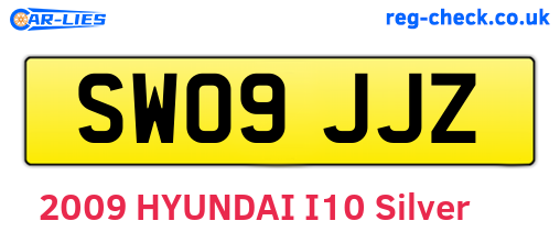 SW09JJZ are the vehicle registration plates.