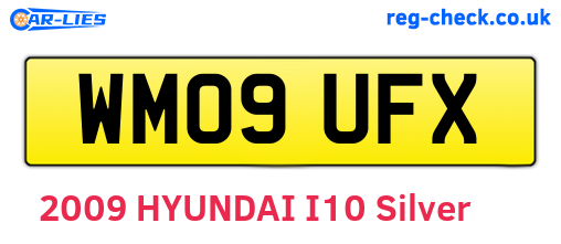 WM09UFX are the vehicle registration plates.