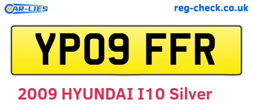 YP09FFR are the vehicle registration plates.