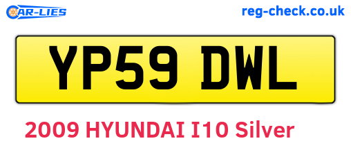 YP59DWL are the vehicle registration plates.