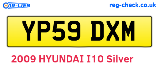YP59DXM are the vehicle registration plates.