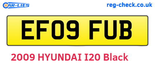 EF09FUB are the vehicle registration plates.