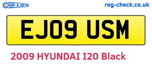 EJ09USM are the vehicle registration plates.