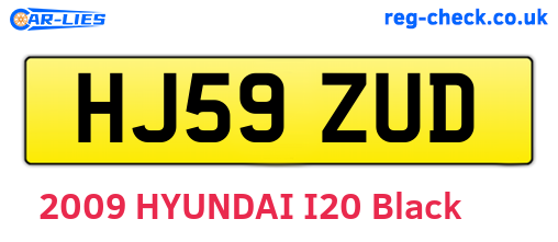 HJ59ZUD are the vehicle registration plates.