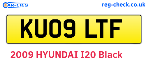KU09LTF are the vehicle registration plates.