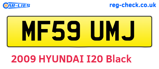 MF59UMJ are the vehicle registration plates.
