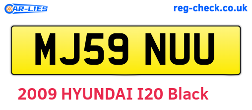 MJ59NUU are the vehicle registration plates.