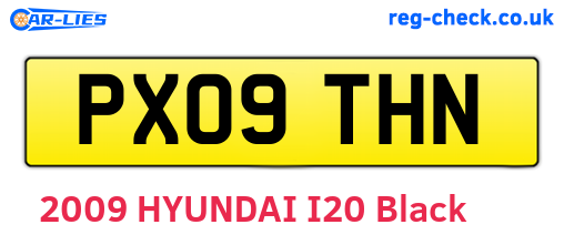 PX09THN are the vehicle registration plates.
