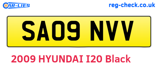 SA09NVV are the vehicle registration plates.