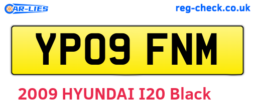 YP09FNM are the vehicle registration plates.