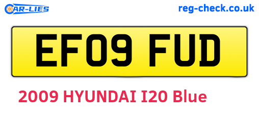 EF09FUD are the vehicle registration plates.