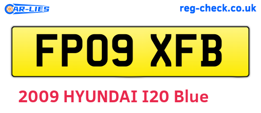 FP09XFB are the vehicle registration plates.